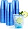 50 PCS 12 oz Clear Plastic Stemless Wine Cups – Disposable Round Bottom Cocktail Cups for Parties & Events
